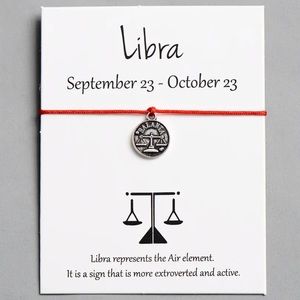 Libra ♎️ Astrology Zodiac Sign Constellations Wish Bracelet Birthday Jewelry